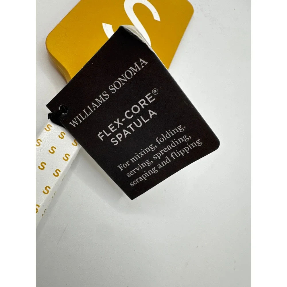 Williams Sonoma Flex-Core Monogram Spatula Letter S Yellow Gold 06908663 NEW